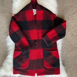 Wilfred Free (Aritzia) Wool Plaid Coat
